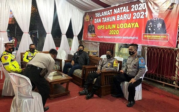 Kapolres Indramayu Cek Pos Pam Ops Lilin Lodaya dan Obyek Vital Transportasi